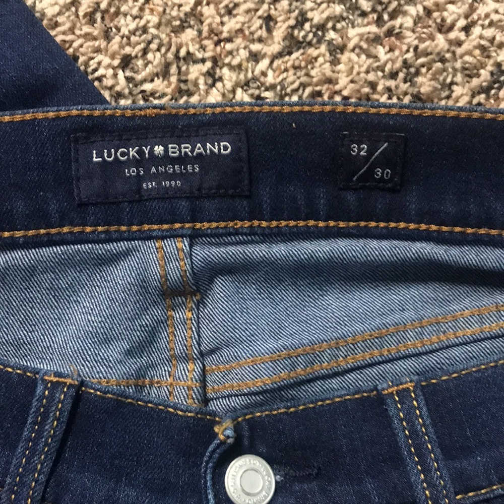 Mens Lucky Brand 410 Athletic Slim stretch jeans in Classic dark wash | NWT - Picture 5 of 7